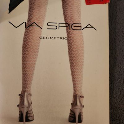 Via Spiga Geometric Tights in black size A/B New in original package.